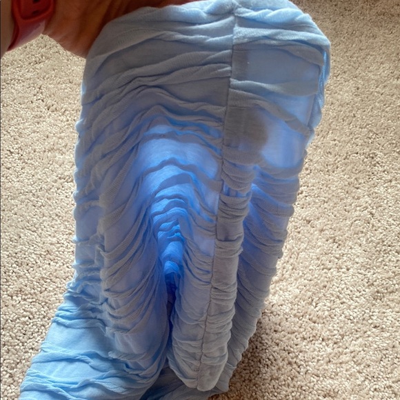 Pink Lily Blue Textured Women's Top - Picture 3 of 6